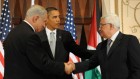 Netanyahu, Obama and Abbas during a meeting in New York in 2009 (photo credit: Avi Ohayon/GPO/Flash90) Netanyahu, Obama and Abbas during a meeting in New York in 2009 (photo credit: Avi Ohayon/GPO/Flash90)