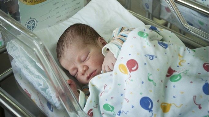 Illustrative photo of a newborn baby (photo credit: Moshe Shai/Flash90)