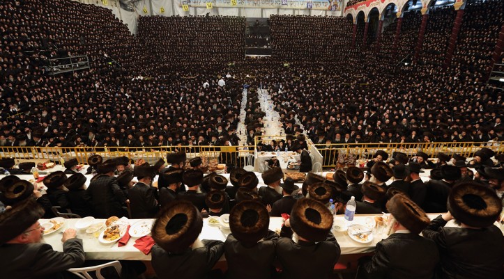 Tens of thousands of Ultra-Orthodox Jews from the Belz Hassidic dynasty attend the wedding ceremony of Rabbi Shalom Rokach, the grandson of the Belz Rabbi, to Hana Batya Pener on May 22, 2013.(Photo credit: Yaakov Naumi/Flash90) Tens of thousands of Ultra-Orthodox Jews from the Belz Hassidic dynasty attend the wedding ceremony of Rabbi Shalom Rokach, the grandson of the Belz Rabbi, to Hana Batya Pener on May 22, 2013.(Photo credit: Yaakov Naumi/Flash90)
