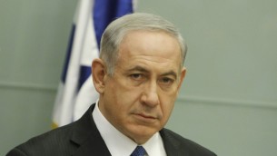 Benjamin Netanyahu at a Knesset meeting in June (photo credit: Miriam Alster/Flash90)