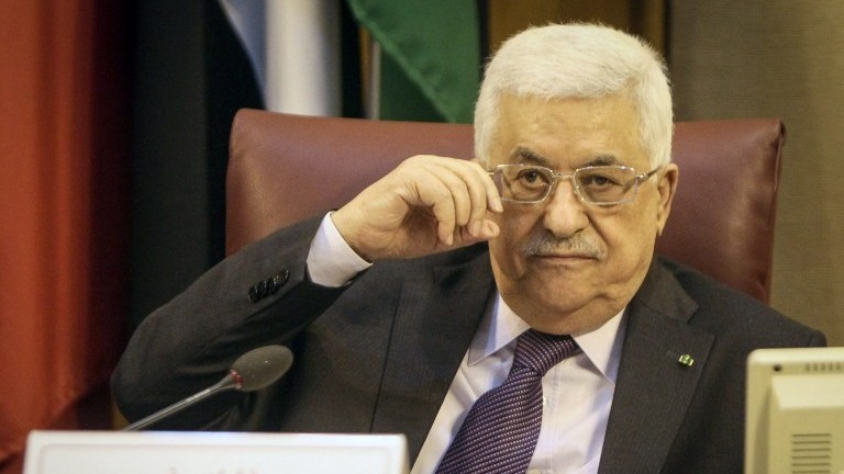 Palestinian Authority President Mahmoud Abbas attends the Arab foreign ministers' meeting at Arab League headquarters in Cairo, on April 9, 2014. (photo credit: AFP/Mohamed El-Shahed) Palestinian Authority President Mahmoud Abbas attends the Arab foreign ministers' meeting at Arab League headquarters in Cairo, on April 9, 2014. (photo credit: AFP/Mohamed El-Shahed)