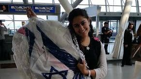 Ilana Barta, on her way to Israel a month before her wedding (photo credit: Courtesy) Ilana Barta, on her way to Israel a month before her wedding (photo credit: Courtesy)