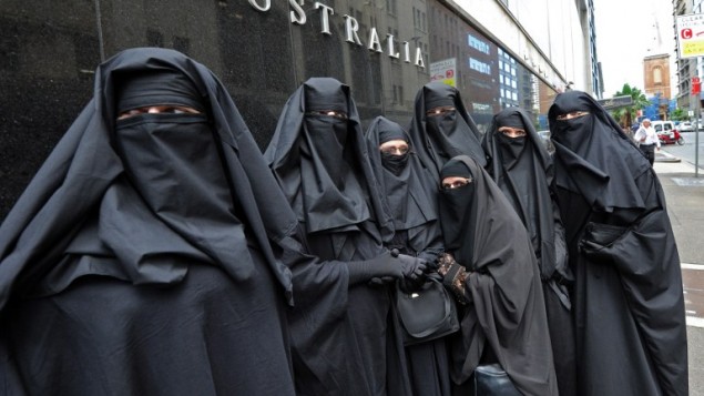 Illustrative photo of Muslim women wearing burqas (AFP/Torsten Blackwood/File)