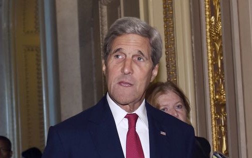 Secretary of State John Kerry arrives for a meeting, on the escalating migrant crisis, on Capitol Hill in Washington, DC, September 9, 2015. (AP/Susan Walsh) Secretary of State John Kerry arrives for a meeting, on the escalating migrant crisis, on Capitol Hill in Washington, DC, September 9, 2015. (AP/Susan Walsh)