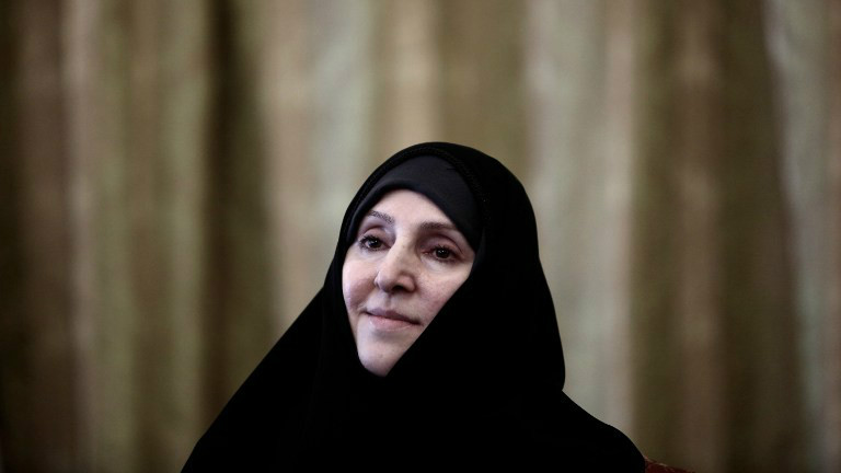 A file picture taken on September 1, 2013 shows Iranian foreign ministry spokeswoman, Marzieh Afkham attending a ceremony in Tehran. (AFP/BEHROUZ MEHRI) A file picture taken on September 1, 2013 shows Iranian foreign ministry spokeswoman, Marzieh Afkham attending a ceremony in Tehran. (AFP/BEHROUZ MEHRI)