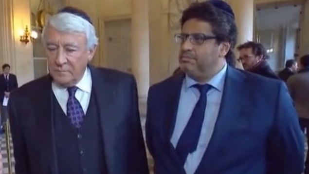 Claude Goasgen et Meyer Habib (Crédit : autorisation)