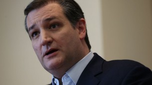 Republican Presidential candidate Sen. Ted Cruz (R-TX) speaks with reporters during a visit to the Republican National Committee (RNC) Spring Meeting at the Diplomat Resort on April 20, 2016 in Hollywood, Florida.(Joe Raedle/Getty Images/AFP)