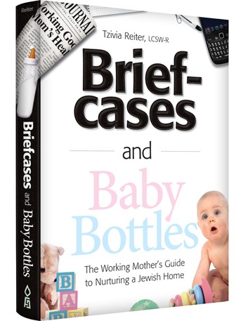 The cover of Tzivia Reiter's book, 'Briefcases and Baby Bottles' 