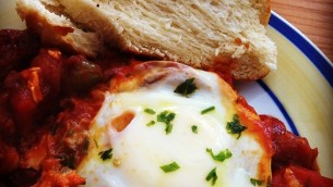 Healthy and delicious shakshuka