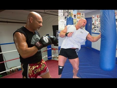 (Courtesy: Goldberg 95 Instagram) Goldberg doing his Muay Thai training for his WWE Fights
