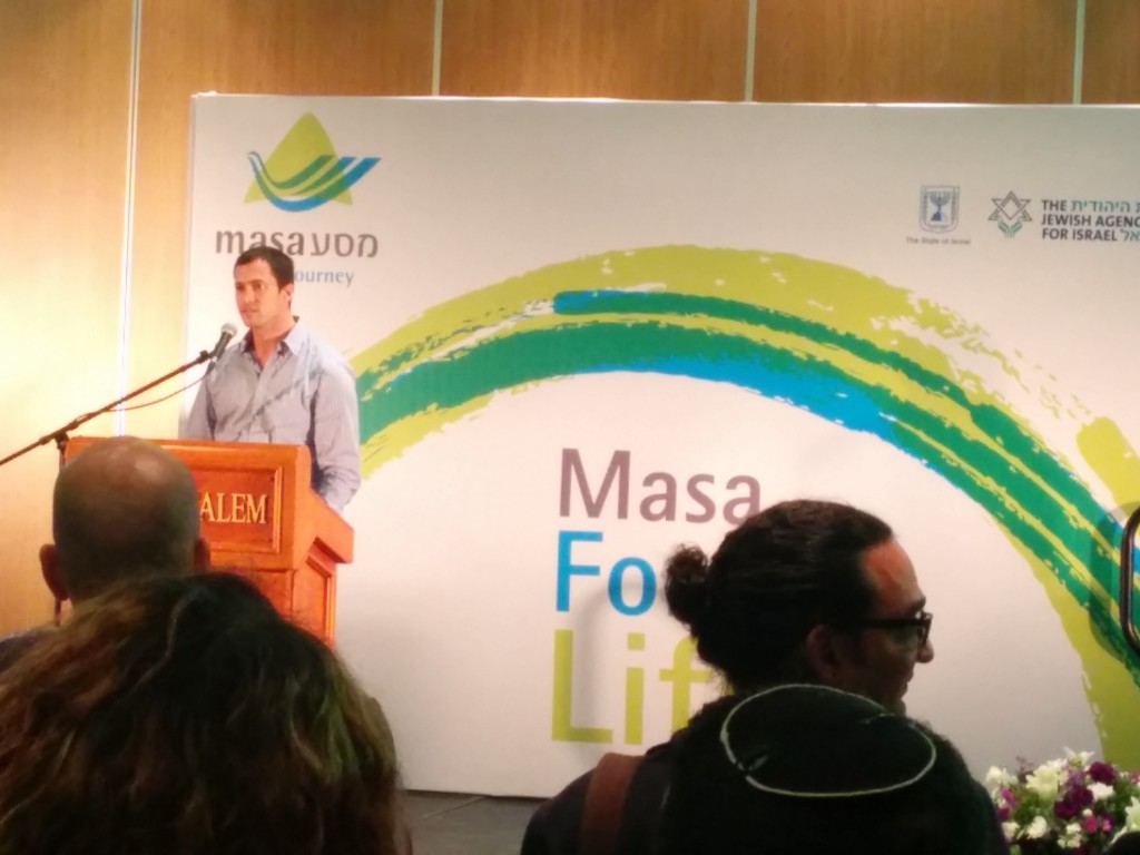 Speaking at a Masa Israel Journey event