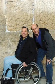 Ron Gold is at  the Kotel in Jerusalem with a good friend, the writer and journalist Gil Troy.