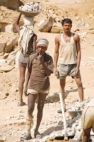With an estimated 14 million Indians trapped in modern slavery, rock quarries and brick factories in northern India are the epicenter of this global human rights crisis. Slavery is most often found where heavy physical labor is needed: mines; quarries; logging and construction sites; fishing boats and processing facilities; cocoa, rubber and palm oil plantations; and inside private homes as servants. (Peggy Callahan)